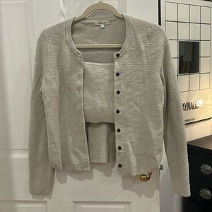 Madewell Halstead Cropped Sweater and Tank
